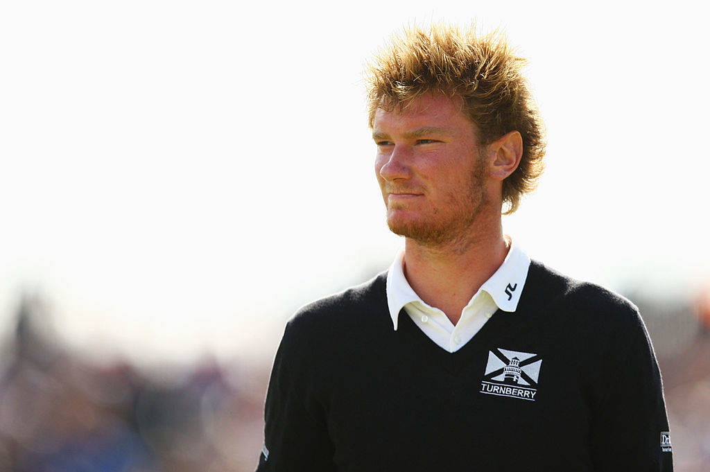 Chris Wood in The Open at Turnberry in 2009